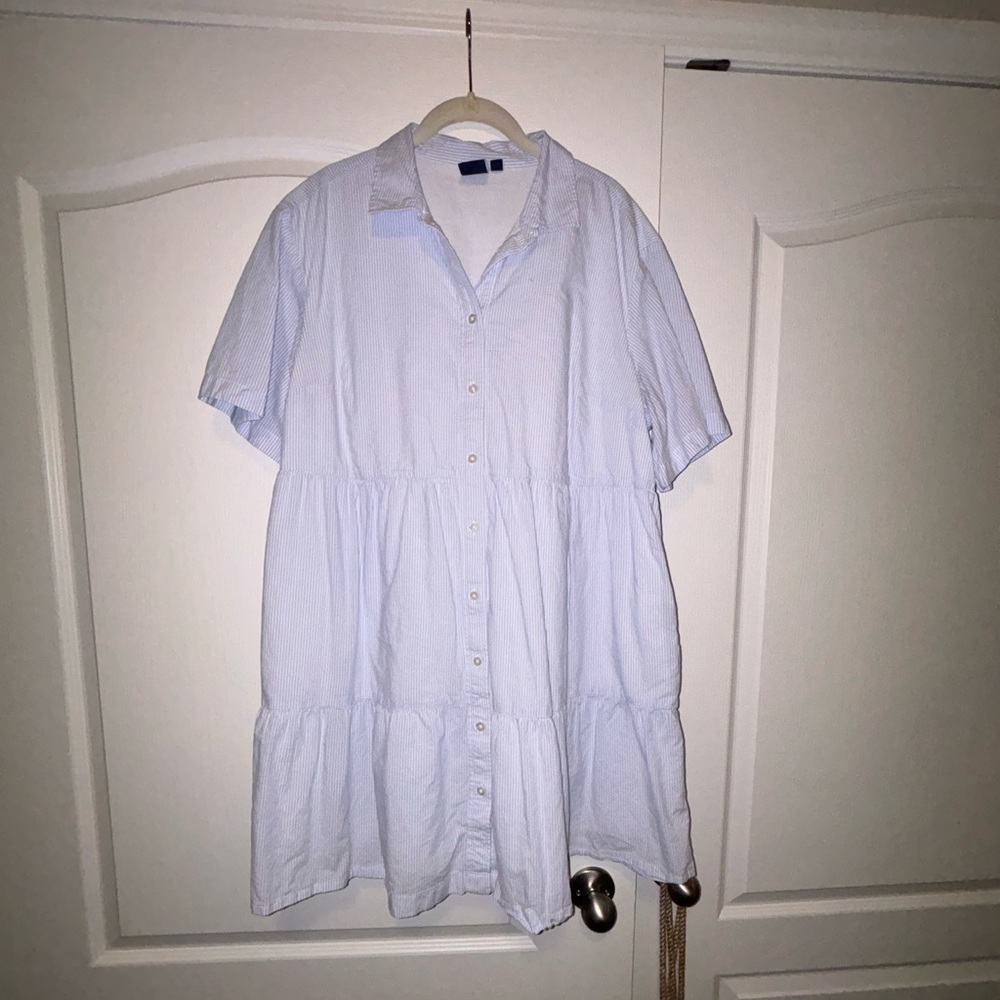 Gap button down shirt dress